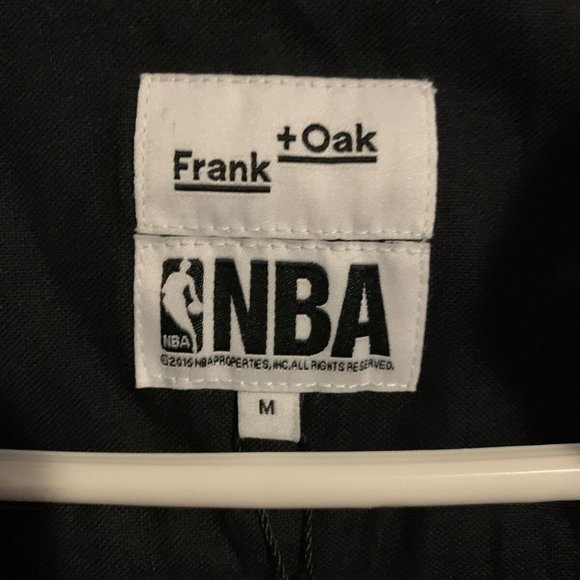 Toronto Raptors NBA Frank+Oak Black Button Down Long Sleeve Shirt Size M - Picture 2 of 6